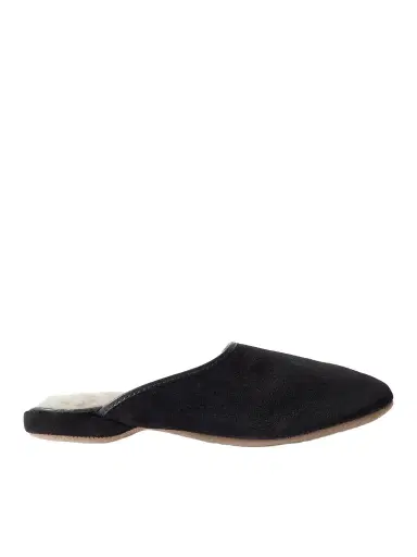 Derek Rose Douglas Leather-Trimmed Shearling-Lined Suede Slippers - Men | Thumbnail 1 Derek Rose Douglas Leather-Trimmed Shearling-Lined Suede Slippers - Men | Thumbnail 1