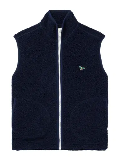 Drake's Logo-Embroidered Wool-Blend Fleece Gilet - Men | Thumbnail 1 Drake's Logo-Embroidered Wool-Blend Fleece Gilet - Men | Thumbnail 1