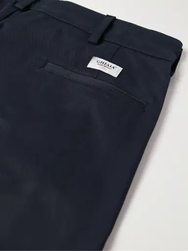 Ghiaia Cashmere Marinaio Straight-Leg Pleated Cotton-Twill Chinos - Men | Thumbnail 4 Ghiaia Cashmere Marinaio Straight-Leg Pleated Cotton-Twill Chinos - Men | Thumbnail 4