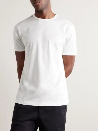 Sunspel Slim-Fit Cotton-Jersey T-Shirt - Men | Thumbnail 3 Sunspel Slim-Fit Cotton-Jersey T-Shirt - Men | Thumbnail 3