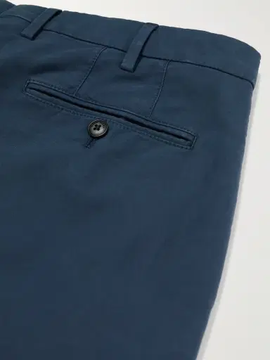 Loro Piana Pantaflat Slim-Fit Pleated Stretch-Cotton Trousers - Men | Thumbnail 4 Loro Piana Pantaflat Slim-Fit Pleated Stretch-Cotton Trousers - Men | Thumbnail 4