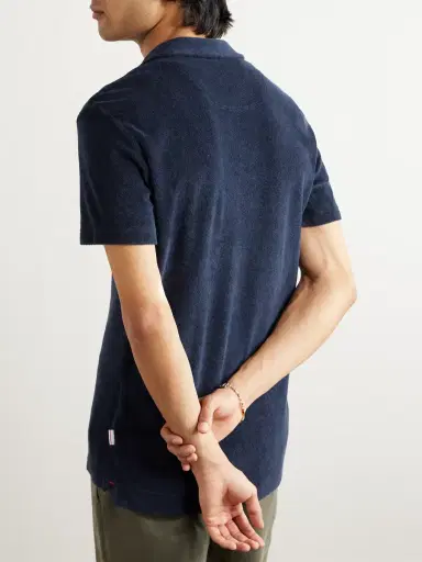 Orlebar Brown Slim-Fit Camp-Collar Cotton-Terry Polo Shirt - Men | Thumbnail 3 Orlebar Brown Slim-Fit Camp-Collar Cotton-Terry Polo Shirt - Men | Thumbnail 3