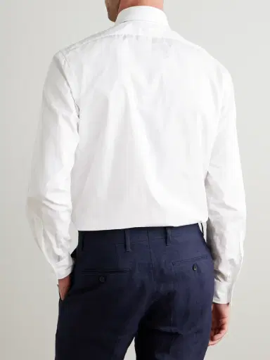Charvet White Slim-Fit Cotton Shirt - Men | Thumbnail 3 Charvet White Slim-Fit Cotton Shirt - Men | Thumbnail 3