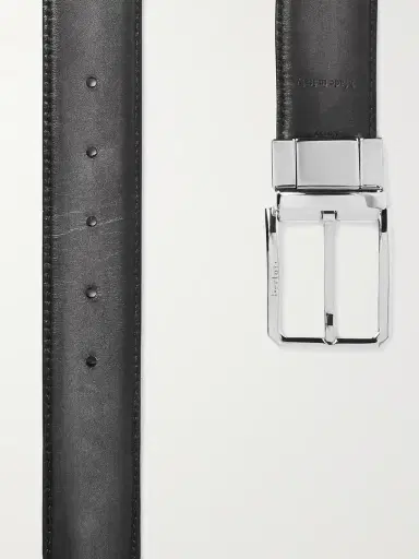 Berluti Versatile 3.5cm Scritto Reversible Venezia Leather Belt - Men | Thumbnail 2 Berluti Versatile 3.5cm Scritto Reversible Venezia Leather Belt - Men | Thumbnail 2