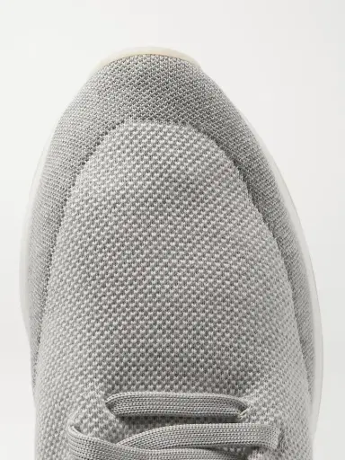 Loro Piana 360 Flexy Walk Leather-Trimmed Knitted Wool Sneakers - Men | Thumbnail 5 Loro Piana 360 Flexy Walk Leather-Trimmed Knitted Wool Sneakers - Men | Thumbnail 5