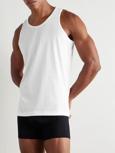 Sunspel Cotton-Jersey Tank Top - Men | Thumbnail 2 Sunspel Cotton-Jersey Tank Top - Men | Thumbnail 2