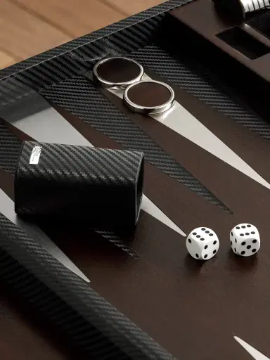 Ralph Lauren Home Sutton Walnut, Leather and Stainless Steel Backgammon Set - Men | Thumbnail 5 Ralph Lauren Home Sutton Walnut, Leather and Stainless Steel Backgammon Set - Men | Thumbnail 5