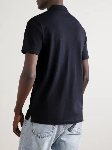 Sunspel Riviera Slim-Fit Cotton-Mesh Polo Shirt - Men | Thumbnail 3 Sunspel Riviera Slim-Fit Cotton-Mesh Polo Shirt - Men | Thumbnail 3