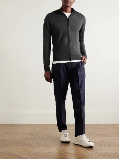 John Smedley Claygate Merino Wool Zip-Up Cardigan - Men | Thumbnail 2 John Smedley Claygate Merino Wool Zip-Up Cardigan - Men | Thumbnail 2