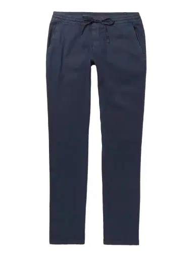 Loro Piana Slim-Fit Stretch Linen and Cotton-Blend Drawstring Trousers - Men | Thumbnail 1 Loro Piana Slim-Fit Stretch Linen and Cotton-Blend Drawstring Trousers - Men | Thumbnail 1