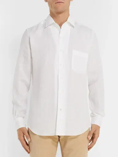 Loro Piana André Slub Linen Shirt - Men | Thumbnail 3 Loro Piana André Slub Linen Shirt - Men | Thumbnail 3