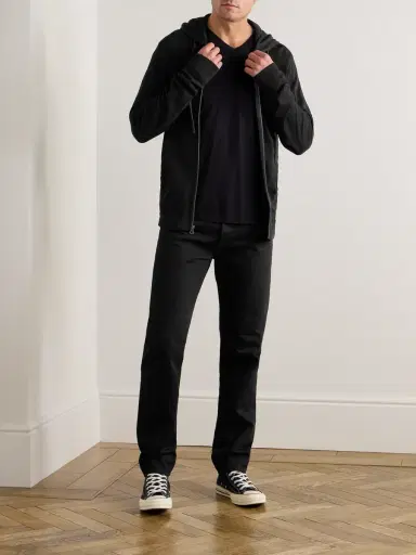 James Perse Supima Cotton-Jersey Hoodie - Men | Thumbnail 2 James Perse Supima Cotton-Jersey Hoodie - Men | Thumbnail 2