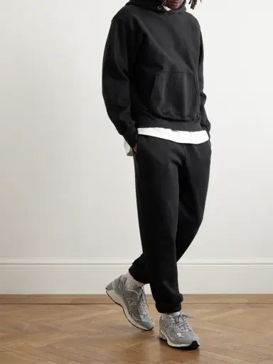 Les Tien Heavyweight Structured-Fleece Cotton-Jersey Hoodie - Men | Thumbnail 2 Les Tien Heavyweight Structured-Fleece Cotton-Jersey Hoodie - Men | Thumbnail 2