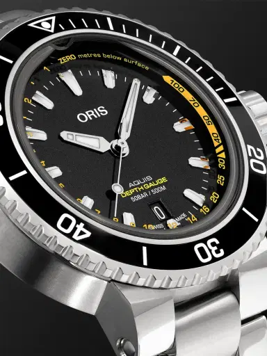 ORIS Aquis Depth Gauge Automatic Stainless Steel Watch, Ref. 01 733 7755 4154-Set MB - Men | Thumbnail 5 ORIS Aquis Depth Gauge Automatic Stainless Steel Watch, Ref. 01 733 7755 4154-Set MB - Men | Thumbnail 5