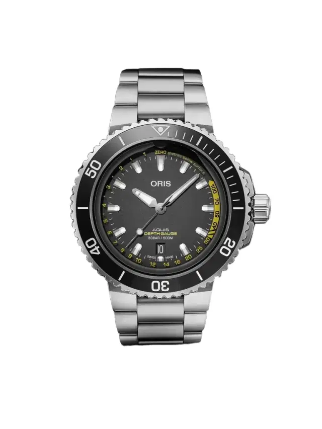 Aquis Depth Gauge Automatic Stainless Steel Watch, Ref. 01 733 7755 4154-Set MB - Men Aquis Depth Gauge Automatic Stainless Steel Watch, Ref. 01 733 7755 4154-Set MB - Men