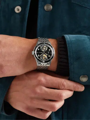 Montblanc 1858 Geosphere Automatic Stainless Steel Watch, Ref. 125872 - Men | Thumbnail 2 Montblanc 1858 Geosphere Automatic Stainless Steel Watch, Ref. 125872 - Men | Thumbnail 2