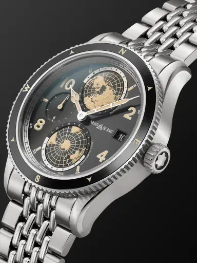 Montblanc 1858 Geosphere Automatic Stainless Steel Watch, Ref. 125872 - Men | Thumbnail 3 Montblanc 1858 Geosphere Automatic Stainless Steel Watch, Ref. 125872 - Men | Thumbnail 3