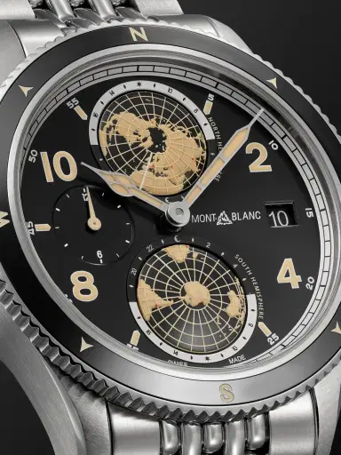 Montblanc 1858 Geosphere Automatic Stainless Steel Watch, Ref. 125872 - Men | Thumbnail 5 Montblanc 1858 Geosphere Automatic Stainless Steel Watch, Ref. 125872 - Men | Thumbnail 5