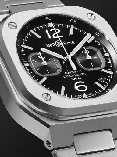 Bell & Ross BR 05 Automatic Chronograph Stainless Steel Watch, Ref. BR05C-BL-ST/SST - Men | Thumbnail 6 Bell & Ross BR 05 Automatic Chronograph Stainless Steel Watch, Ref. BR05C-BL-ST/SST - Men | Thumbnail 6