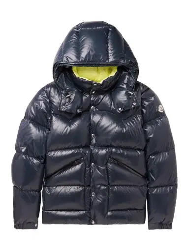 Moncler Coutard Quilted Glossed-Shell Hooded Down Jacket - Men | Thumbnail 1 Moncler Coutard Quilted Glossed-Shell Hooded Down Jacket - Men | Thumbnail 1