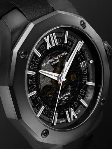 Baume & Mercier Riviera Automatic ADLC-Coated Stainless Steel Watch, Ref. 10617 - Men | Thumbnail 6 Baume & Mercier Riviera Automatic ADLC-Coated Stainless Steel Watch, Ref. 10617 - Men | Thumbnail 6