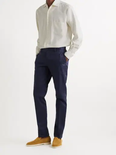 Loro Piana André Garment-Dyed Silk Shirt - Men | Thumbnail 2 Loro Piana André Garment-Dyed Silk Shirt - Men | Thumbnail 2