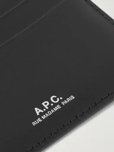A.P.C. Logo-Debossed Leather Cardholder - Men | Thumbnail 3 A.P.C. Logo-Debossed Leather Cardholder - Men | Thumbnail 3