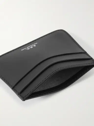 A.P.C. Logo-Debossed Leather Cardholder - Men | Thumbnail 4 A.P.C. Logo-Debossed Leather Cardholder - Men | Thumbnail 4