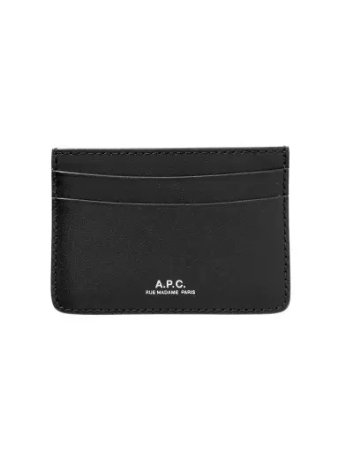 A.P.C. Logo-Debossed Leather Cardholder - Men | Thumbnail 1 A.P.C. Logo-Debossed Leather Cardholder - Men | Thumbnail 1