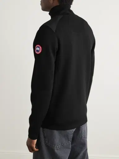 Canada Goose Stormont Slim-Fit CORDURA-Trimmed Merino Wool Half-Zip Sweater - Men | Thumbnail 3 Canada Goose Stormont Slim-Fit CORDURA-Trimmed Merino Wool Half-Zip Sweater - Men | Thumbnail 3