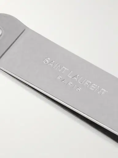 Saint Laurent Logo-Engraved Silver-Tone Money Clip - Men | Thumbnail 3 Saint Laurent Logo-Engraved Silver-Tone Money Clip - Men | Thumbnail 3