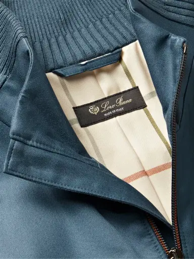 Loro Piana Padded Silk-Twill Bomber Jacket - Men | Thumbnail 4 Loro Piana Padded Silk-Twill Bomber Jacket - Men | Thumbnail 4