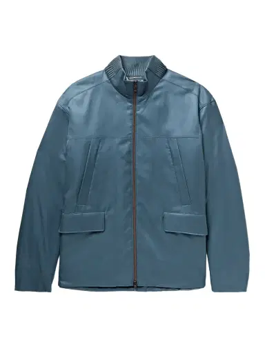 Loro Piana Padded Silk-Twill Bomber Jacket - Men | Thumbnail 1 Loro Piana Padded Silk-Twill Bomber Jacket - Men | Thumbnail 1
