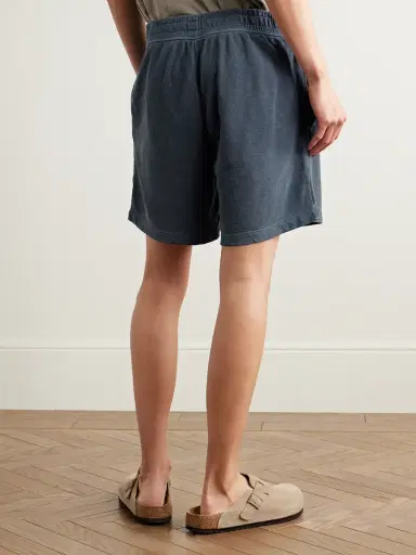 James Perse Straight-Leg Mélange Cotton-Jersey Drawstring Shorts - Men | Thumbnail 4 James Perse Straight-Leg Mélange Cotton-Jersey Drawstring Shorts - Men | Thumbnail 4