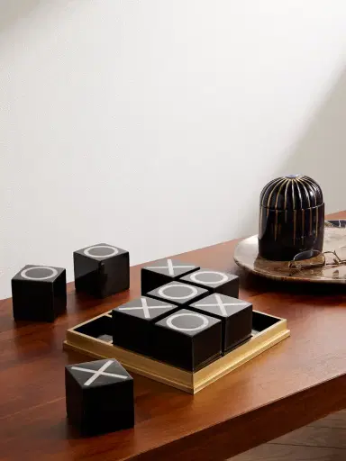 L'Objet Deco Shell and Brass Tic-Tac-Toe Set - Men | Thumbnail 2 L'Objet Deco Shell and Brass Tic-Tac-Toe Set - Men | Thumbnail 2