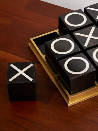 L'Objet Deco Shell and Brass Tic-Tac-Toe Set - Men | Thumbnail 3 L'Objet Deco Shell and Brass Tic-Tac-Toe Set - Men | Thumbnail 3