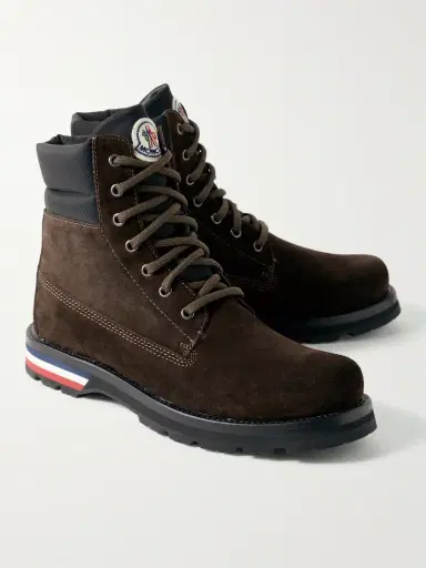 Moncler Vancouver Shell-Trimmed Suede Hiking Boots - Men | Thumbnail 4 Moncler Vancouver Shell-Trimmed Suede Hiking Boots - Men | Thumbnail 4
