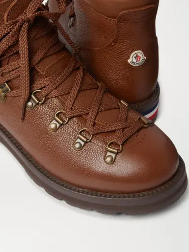 Moncler Striped Full-Grain Leather Boots - Men | Thumbnail 6 Moncler Striped Full-Grain Leather Boots - Men | Thumbnail 6