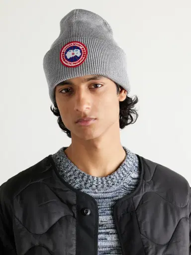 Canada Goose Logo-Appliquéd Merino Wool Beanie - Men | Thumbnail 2 Canada Goose Logo-Appliquéd Merino Wool Beanie - Men | Thumbnail 2