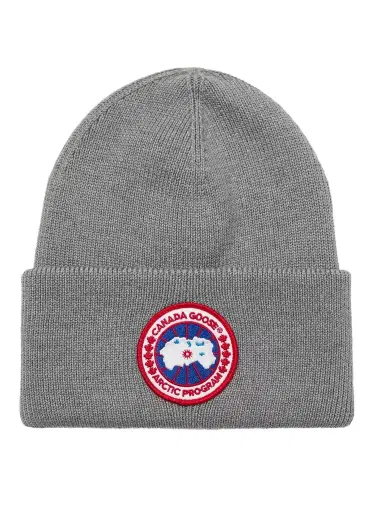 Canada Goose Logo-Appliquéd Merino Wool Beanie - Men | Thumbnail 1 Canada Goose Logo-Appliquéd Merino Wool Beanie - Men | Thumbnail 1