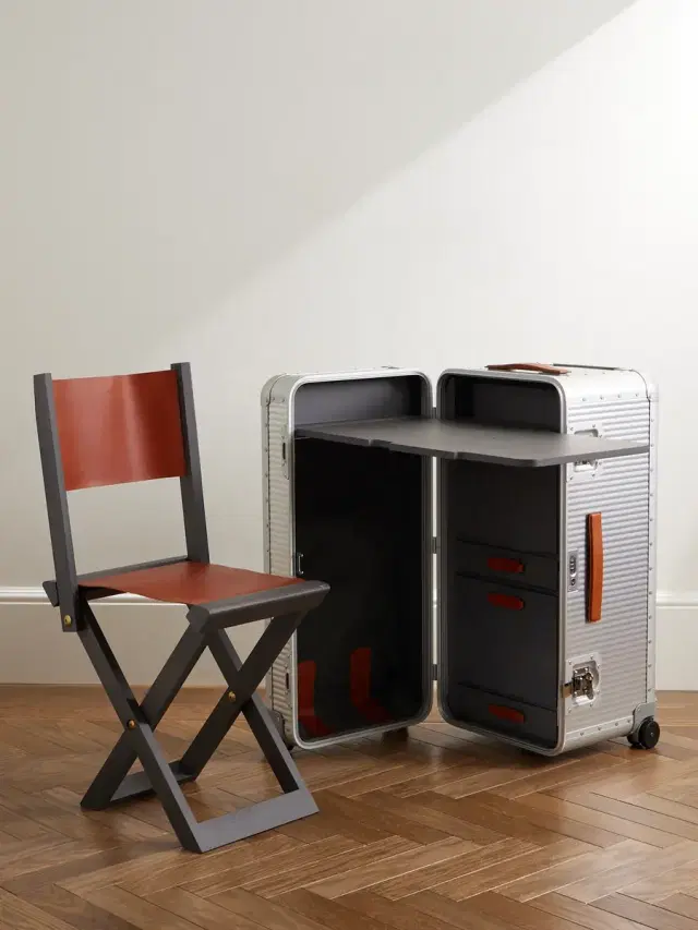 Special Edition Leather-Trimmed Aluminium and Wood Work Station - Men Special Edition Leather-Trimmed Aluminium and Wood Work Station - Men