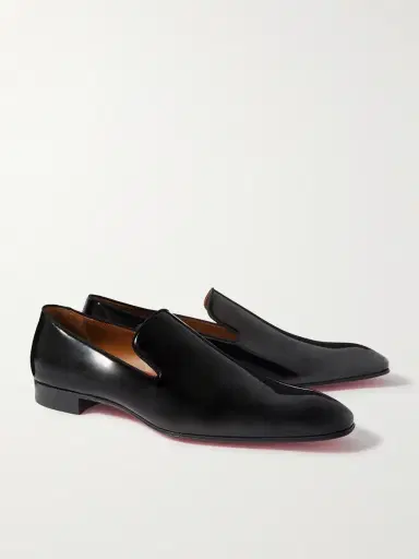 Christian Louboutin Dandelion Grosgrain-Trimmed Patent-Leather Loafers - Men | Thumbnail 4 Christian Louboutin Dandelion Grosgrain-Trimmed Patent-Leather Loafers - Men | Thumbnail 4