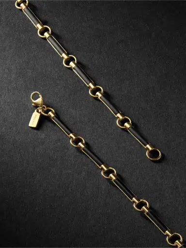 Foundrae Dream 18-Karat Gold, Diamond and Onyx Necklace - Men | Thumbnail 3 Foundrae Dream 18-Karat Gold, Diamond and Onyx Necklace - Men | Thumbnail 3