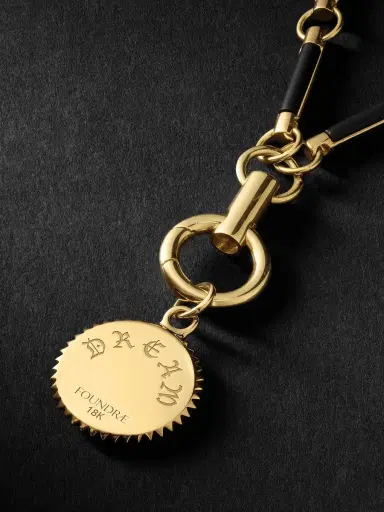 Foundrae Dream 18-Karat Gold, Diamond and Onyx Necklace - Men | Thumbnail 4 Foundrae Dream 18-Karat Gold, Diamond and Onyx Necklace - Men | Thumbnail 4