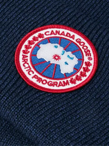 Canada Goose Logo-Appliquéd Merino Wool Beanie - Men | Thumbnail 3 Canada Goose Logo-Appliquéd Merino Wool Beanie - Men | Thumbnail 3
