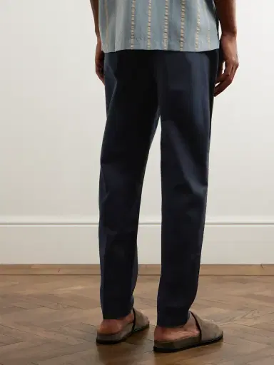 Folk Tapered Cotton-Twill Drawstring Trousers - Men | Thumbnail 3 Folk Tapered Cotton-Twill Drawstring Trousers - Men | Thumbnail 3