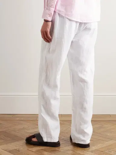Vilebrequin Pacha Wide-Leg Linen Drawstring Trousers - Men | Thumbnail 3 Vilebrequin Pacha Wide-Leg Linen Drawstring Trousers - Men | Thumbnail 3