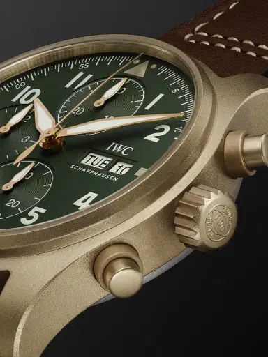 IWC SCHAFFHAUSEN Pilot's Spitfire Automatic Chronograph 41mm Bronze and Leather Watch, Ref. No. IW387902 - Men | Thumbnail 3 IWC SCHAFFHAUSEN Pilot's Spitfire Automatic Chronograph 41mm Bronze and Leather Watch, Ref. No. IW387902 - Men | Thumbnail 3