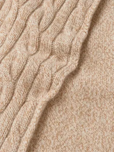 Loro Piana Cable-Knit Baby Cashmere Scarf - Men | Thumbnail 3 Loro Piana Cable-Knit Baby Cashmere Scarf - Men | Thumbnail 3