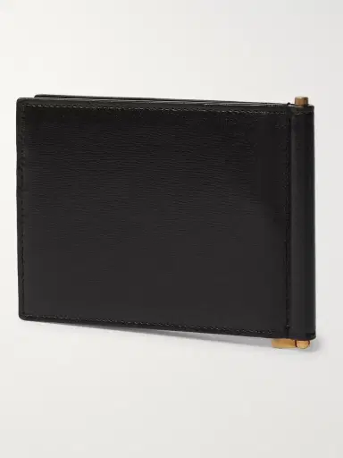 Saint Laurent Logo-Appliquéd Leather Billfold Wallet with Money Clip - Men | Thumbnail 2 Saint Laurent Logo-Appliquéd Leather Billfold Wallet with Money Clip - Men | Thumbnail 2